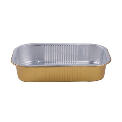 1050ml disposable foil takeout food packaging containers food cupcake baking trays with plastic lids