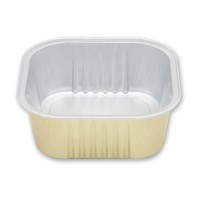 300ml aluminum cake pan disposable square microwavable food cheesecake containers no lid