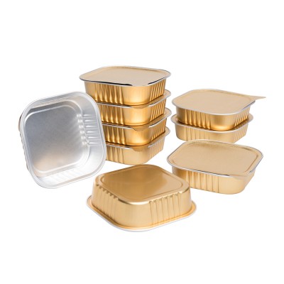 Easy Open Ends Aluminium Foil Container for Food Factory